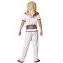 Déguisement Enfant Pharaon Égyptien Blanc et Doré pour Garçon 7-9 Ans - Costume 5 Pièces (Toc, Collier, T-shirt, Pantalon, Ceinture) - Thème Histoire