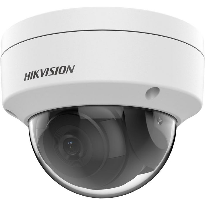 Hikvision Caméra réseau dôme antivandal 4 MP IK10 IP67 avec objectif 2.8mm - Technologie WDR 120 dB et compression H.265+ pour classification