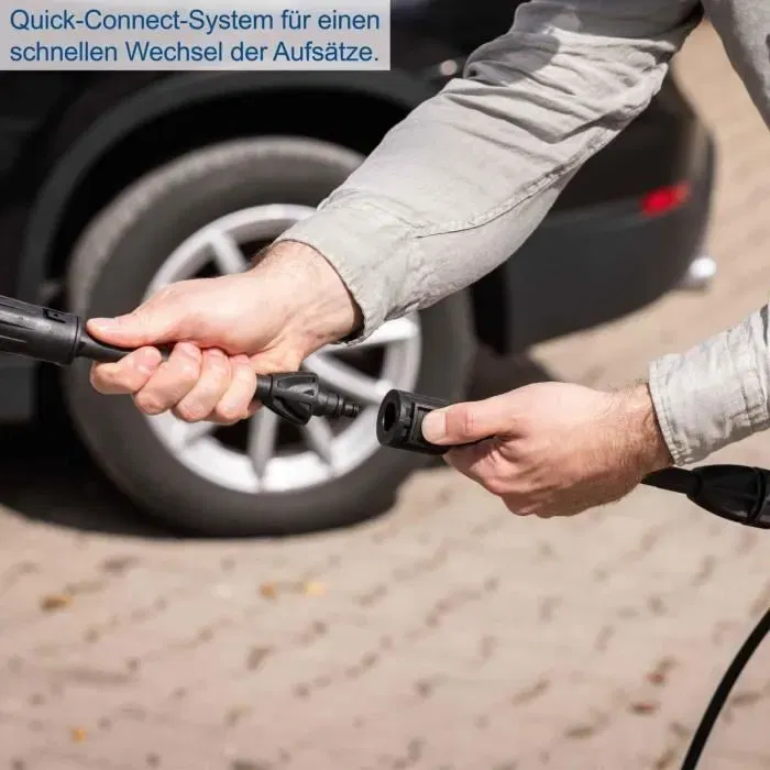 Scheppach Nettoyeur haute pression électrique HPC1400 1400 W 110 bar, Tuyau 3 m, Débit 390 L/h, Poignée de transport