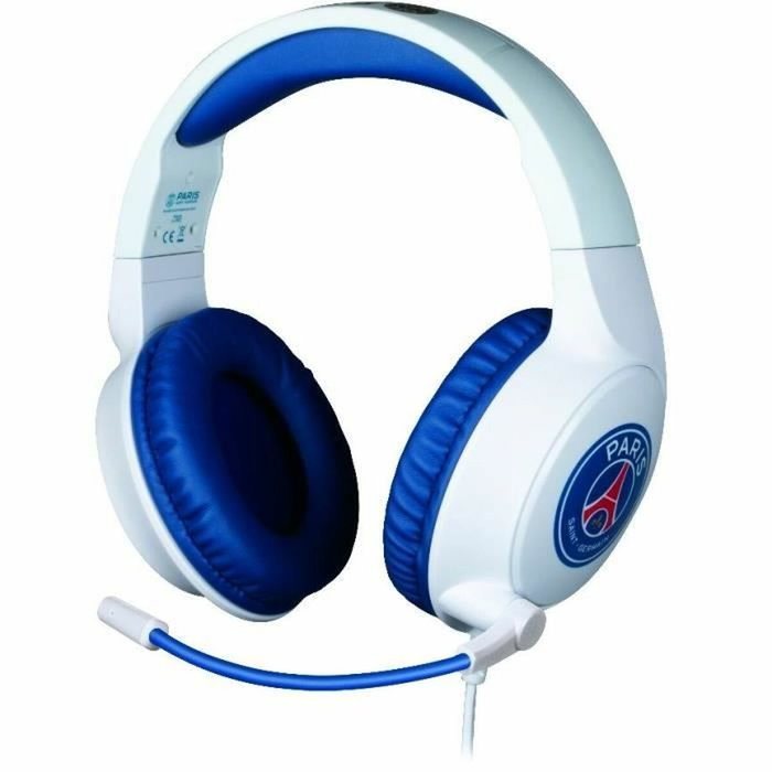 Konix Casque gaming filaire Blanc et bleu