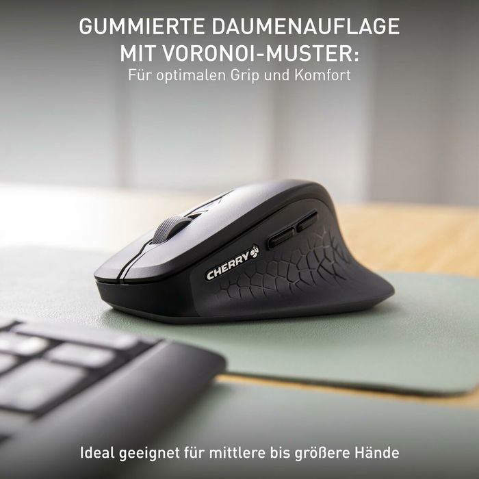 clavier et souris Cherry JW-8550-2 Noir Gris