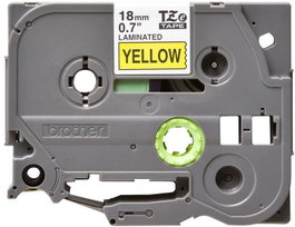 Brother Ruban pour étiqueteuse TZe-641 noir sur jaune, 18 mm