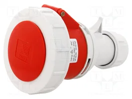 PAWBOL Connecteur d'alimentation AC triphasé femelle 32A 400V 6H IP67