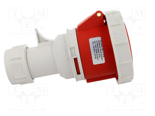PAWBOL Connecteur d'alimentation AC triphasé femelle 32A 400V 6H IP67 PAWBOL Connecteur d'alimentation AC triphasé femelle 32A 400V 6H IP67