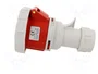 PAWBOL Connecteur d'alimentation AC triphasé femelle 32A 400V 6H IP67
