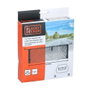 Black+Decker Filet Organisateur de Coffre Arrière Automobile Noir 30-125 x 82 cm