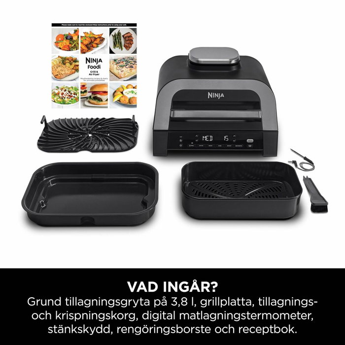 Ninja DG551EU Grill & Air Fryer 6-en-1, 3,8L, 1760W Ninja DG551EU Grill & Air Fryer 6-en-1, 3,8L, 1760W