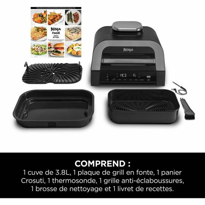 Ninja DG551EU Grill & Air Fryer 6-en-1, 3,8L, 1760W Ninja DG551EU Grill & Air Fryer 6-en-1, 3,8L, 1760W