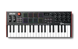 AKAIPRO MPK Mini Plus - Contrôleur USB MIDI 37 touches avec pads MPC et arpégiateur - Noir