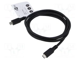 GOOBAY Câble Thunderbolt 3, Thunderbolt 4 et USB 3.2, 1,5m, Noir