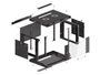 Phoenix Technologies Armoire rack Phoenix 6U 600x450x379mm Noir