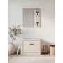 Vestiaire d'entrée Limone Décor sable - L65 x H180 x P25 cm