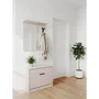 Vestiaire d'entrée Limone Décor sable - L65 x H180 x P25 cm