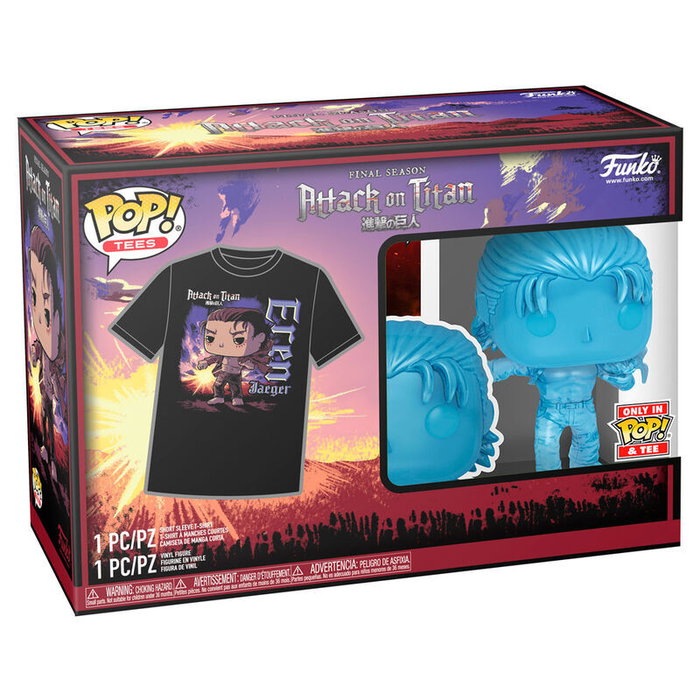 FUNKO Set figurine POP & Tee Attack on Titan Eren Exclusive FUNKO Set figurine POP & Tee Attack on Titan Eren Exclusive