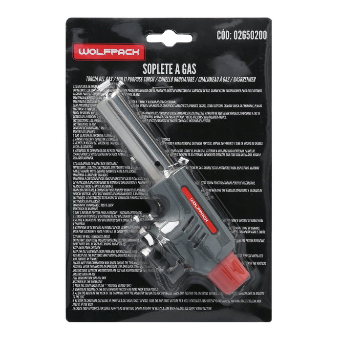 WOLFPACK LINEA PROFESIONAL Soplete à cartouche 0,227 kg avec allumage piézoélectrique