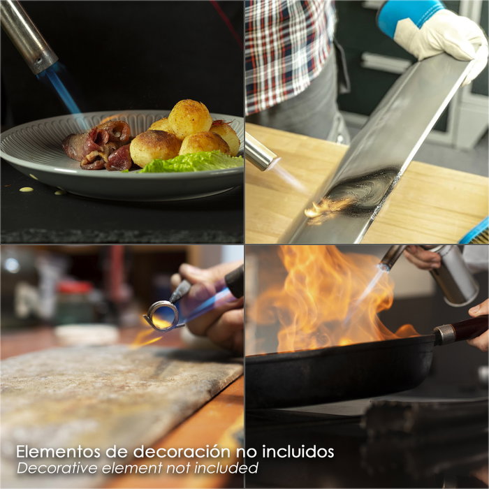 WOLFPACK LINEA PROFESIONAL Soplete à cartouche 0,227 kg avec allumage piézoélectrique