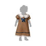 BigBuy Carnival Déguisement Poupée avec Robe Marron et Dentelle, 6-12 Mois