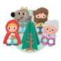 Diset Puzzle XXL Le Petit Chaperon Rouge - Puzzle de construction et livre d'histoire avec 30 pièces et marionnettes de doigt