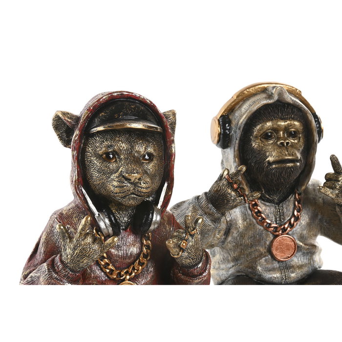 Home ESPRIT Figurine Décorative Marron Doré (2 Unités) Home ESPRIT Figurine Décorative Marron Doré (2 Unités)
