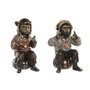 Home ESPRIT Figurine Décorative Marron Doré (2 Unités)