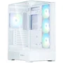 Zalman Boitier PC Gamer P40 Prism Plus - Moyen Tour ATX Blanc - Panneaux Verre Trempé - 4 Ventilateurs A-RGB - Ports USB 3.0 et Type-C