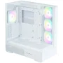 Zalman Boitier PC Gamer P40 Prism Plus - Moyen Tour ATX Blanc - Panneaux Verre Trempé - 4 Ventilateurs A-RGB - Ports USB 3.0 et Type-C
