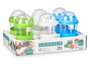 LEKNES Lot de contenants avec verre, cuillère et couvercle 400 ml - Assortiment 3 couleurs