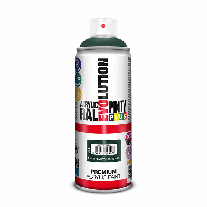 Peinture en spray Pintyplus Evolution RAL 6005 Moss Green 400 ml Mat Peinture en spray Pintyplus Evolution RAL 6005 Moss Green 400 ml Mat