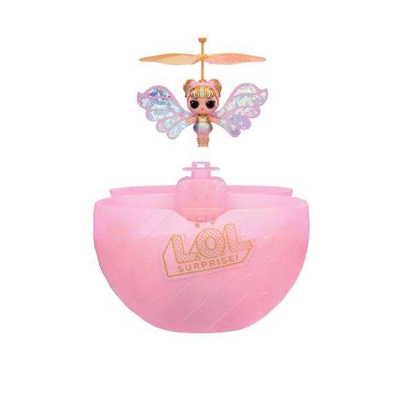 MGA L.O.L. Surprise! Magic Wishies Poupée Volante Ailes Dorées