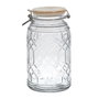 Cook Concept Bocal de conservation en verre 2,3 L avec couvercle en bambou