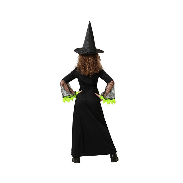 BigBuy Carnival Déguisement Sorcière pour Enfant Vert et Noir avec Chapeau BigBuy Carnival Déguisement Sorcière pour Enfant Vert et Noir avec Chapeau