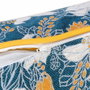 BigBuy Home Coussin Bleu Fleurs 60 x 10 x 60 cm