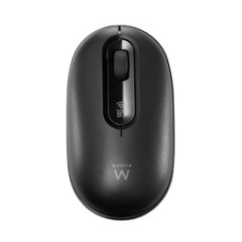 Ewent EW3241 Souris sans fil Bluetooth 5.0 2.4Ghz avec récepteur USB-A, silencieuse noire