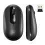 Ewent EW3241 Souris sans fil Bluetooth 5.0 2.4Ghz avec récepteur USB-A, silencieuse noire