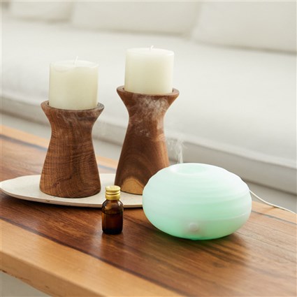 Beurer LA-20 Diffuseur d'aromathérapie portable avec chromothérapie, ultrasons et lumières LED, alimentation USB