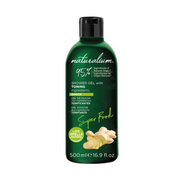 Naturalium Gel Douche Superfood 500 aux Gingembre - Tonifiant pour le Corps, le Visage et les Cheveux