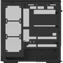 Aerocool Boîtier PC D520A-BK V1 - Moyen tour ATX noir avec 4 ventilateurs 120mm A-RGB, façade Mesh, verre trempé et ports USB Type-C/3.0