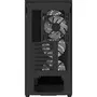 Aerocool Boîtier PC D520A-BK V1 - Moyen tour ATX noir avec 4 ventilateurs 120mm A-RGB, façade Mesh, verre trempé et ports USB Type-C/3.0