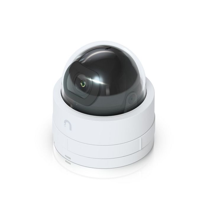 Ubiquiti Caméra de sécurité IP intérieure PoE 4MP (2K) avec vision nocturne IR, angle ultra-large 102.4°, détection IA, boîtier IK06 en alliage d'aluminium et polycarbonate
