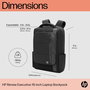 HP Sac à dos Renew Executive pour ordinateur portable 16" - Extension de rangement, port USB-C, fabrication en plastique recyclé