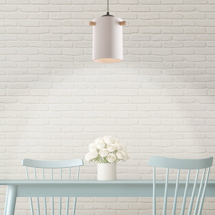 Suspension Dahlia Bois Acier 1xE27 Sans Ampoule Blanc SKD-P1011-W Suspension Dahlia Bois Acier 1xE27 Sans Ampoule Blanc SKD-P1011-W