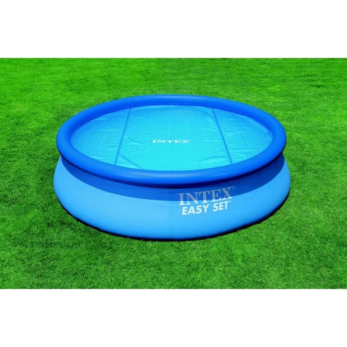 Intex 28015 Bâche à bulles pour piscine hors sol ronde, diamètre 549 cm - Épaisseur 160 microns pour une isolation thermique efficace
