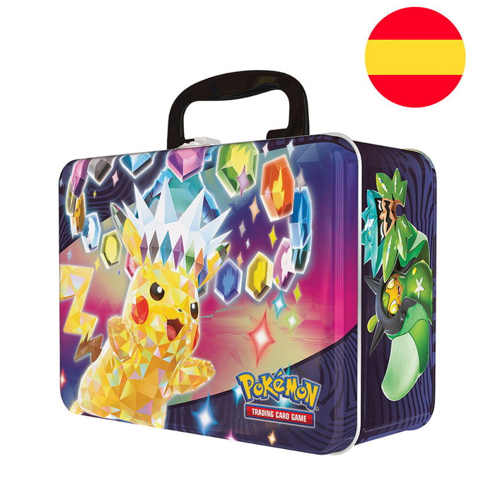 Pokémon - Écrin Collector de cartes Chest - Version Espagnol - 6 boosters, cartes promo, monnaies, mini classeur