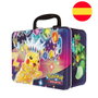 Pokémon - Écrin Collector de cartes Chest - Version Espagnol - 6 boosters, cartes promo, monnaies, mini classeur