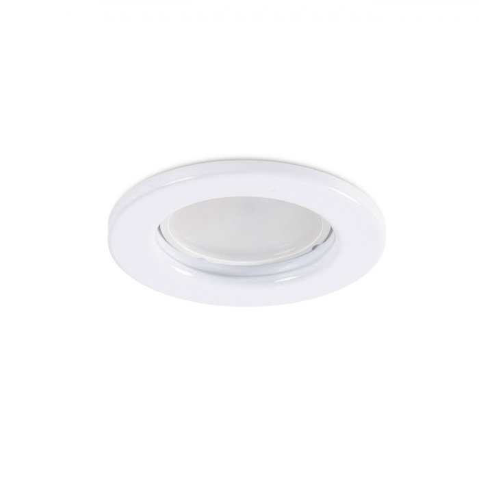 Sara Bague Projecteur Downlight Rond Acier 81mm - Blanc Sara Bague Projecteur Downlight Rond Acier 81mm - Blanc