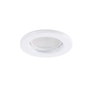 Sara Bague Projecteur Downlight Rond Acier 81mm - Blanc