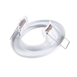 Sara Bague Projecteur Downlight Rond Acier 81mm - Blanc