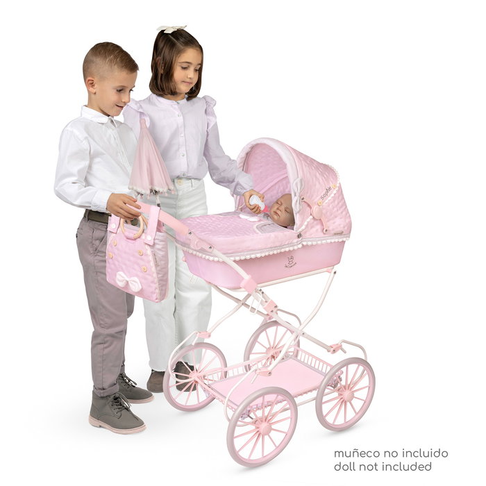 Decuevas Coche de poupée Sophie pliable avec sombrille et sac Decuevas Coche de poupée Sophie pliable avec sombrille et sac