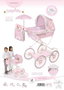 Decuevas Poussette de poupée pliable avec ombrelle et sac - pour poupées jusqu'à 48 cm