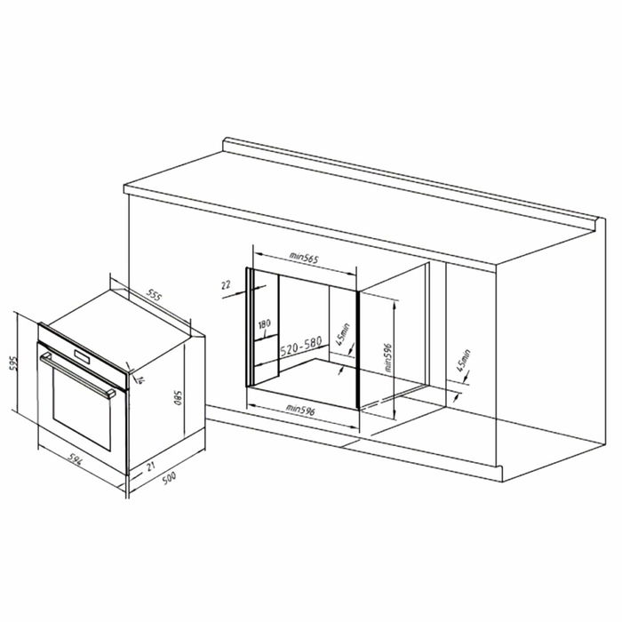 Four Cecotec Bolero Hexa C136000 Glass Black Time 2800 W 77 L